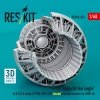 RESKIT RSU48-0451 F-15 Eagle/Strike Eagle (A,B,C,D,E early,J) F100-PW-220 closed exhaust nozzles for GWH kit (3D Printed) 1/48